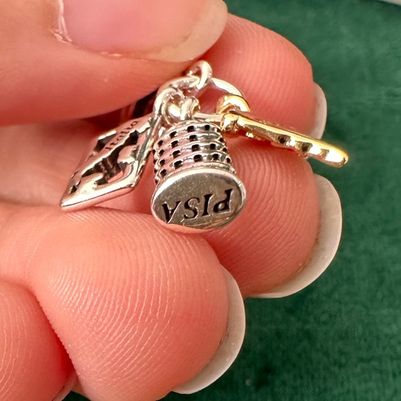 NWOT 🇮🇹 Italia Pisa Silver Pandora World Series Charm - Picture 12 of 13